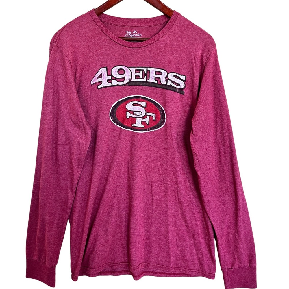 San Francisco 49ers Tshirt Adult XL Red Long Sleeve Football NFL Niners Shirt